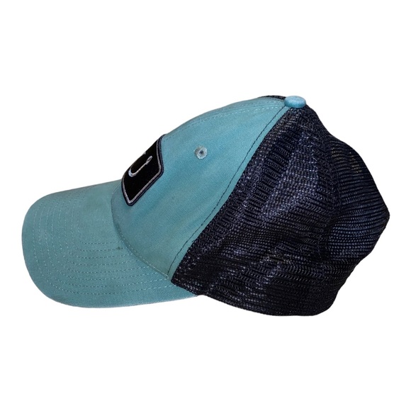 Vintage Avid Mint Green & Black Fishing SnapBack Baseball Hat Cap - Picture 2 of 4